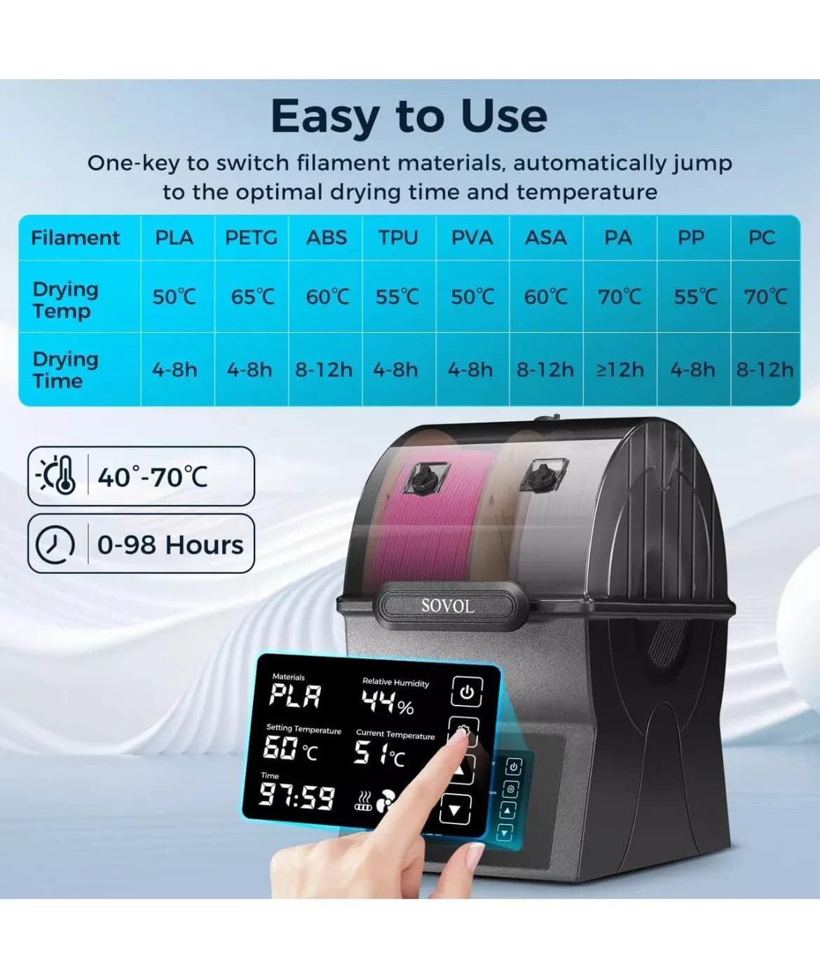 Sovol SH02 Filament Dryer